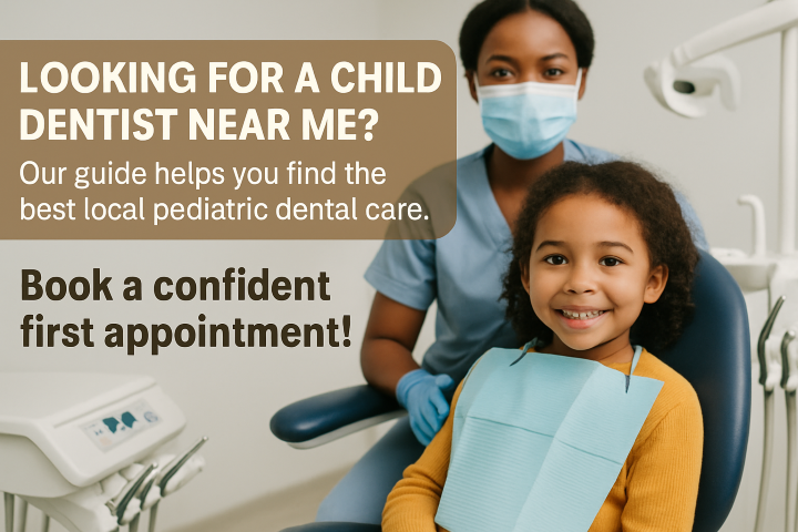 Looking for a child dentist near me? Our guide helps you find the best local pediatric dental care. Book a confident first appointment!