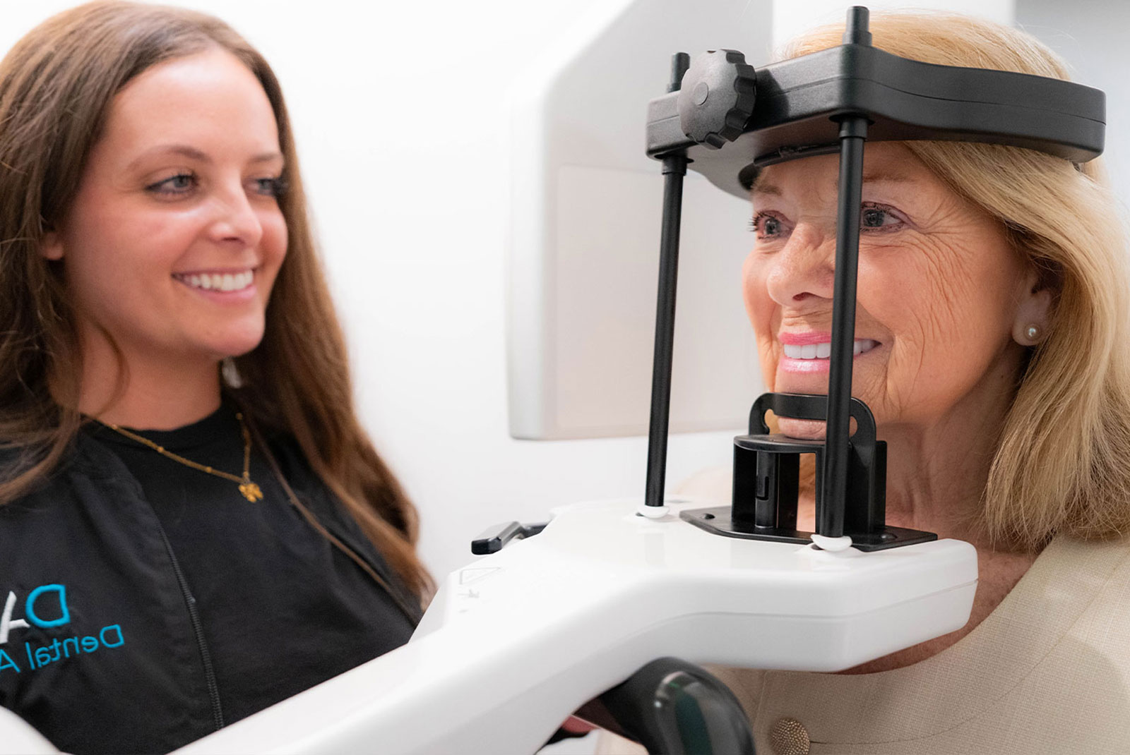 patient having a cbct san for their dental procedure
